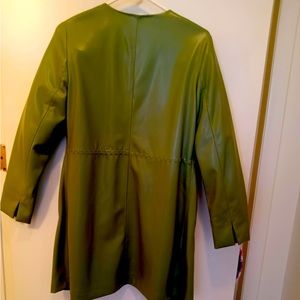 Genuine leather jacket, beautiful soft green color. NWT, never worn